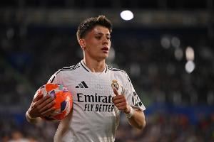 20岁214天，居勒尔是自98/99赛季西甲对马竞传射建功第二年轻球员